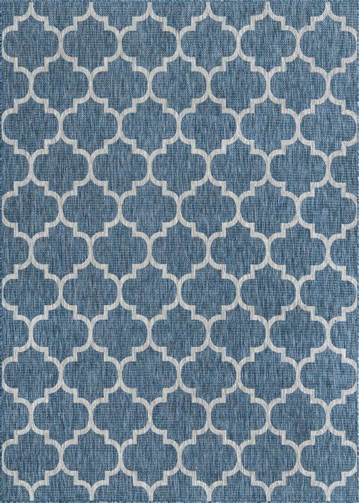 7' 10 x 11' Easy-Clean Trellis Indoor / Outdoor Rug