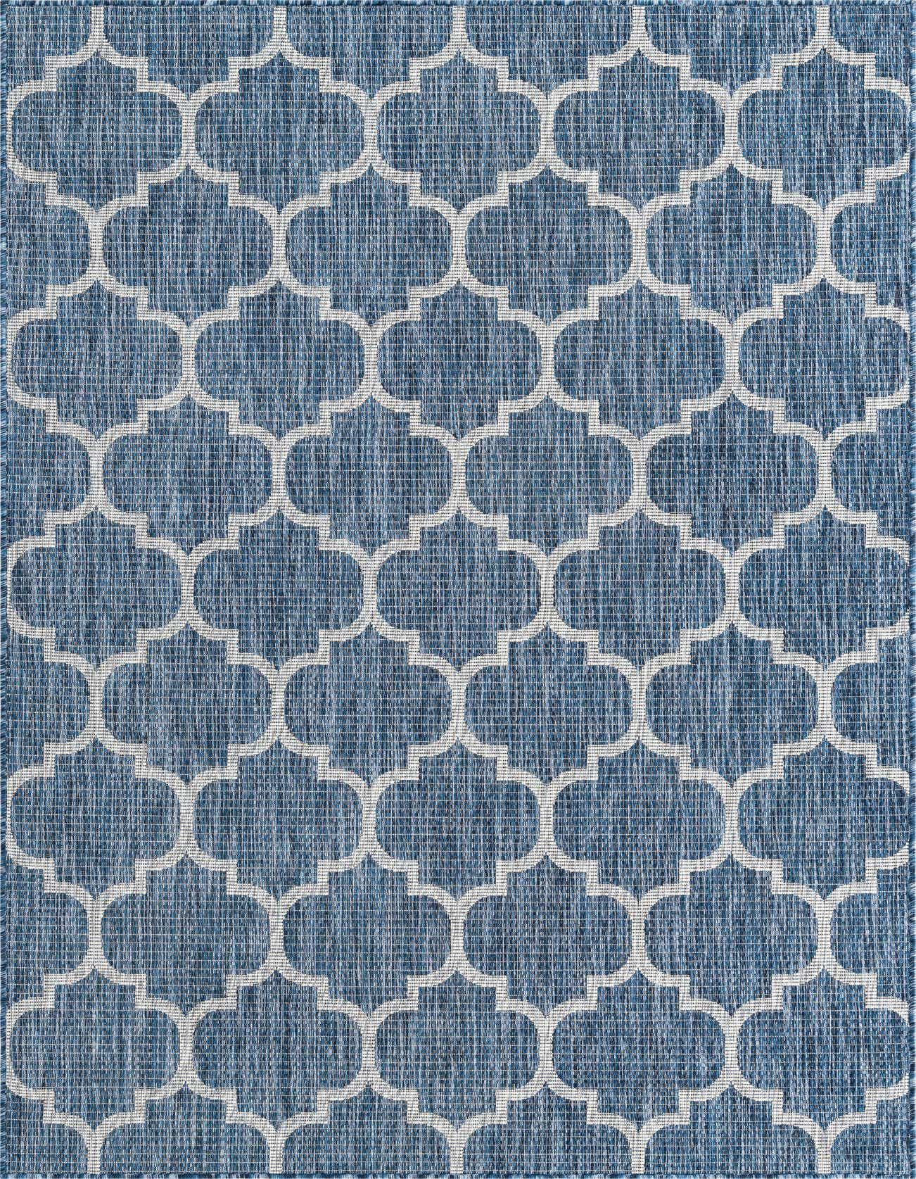 5' 3 x 8' Easy-Clean Trellis Indoor / Outdoor Rug