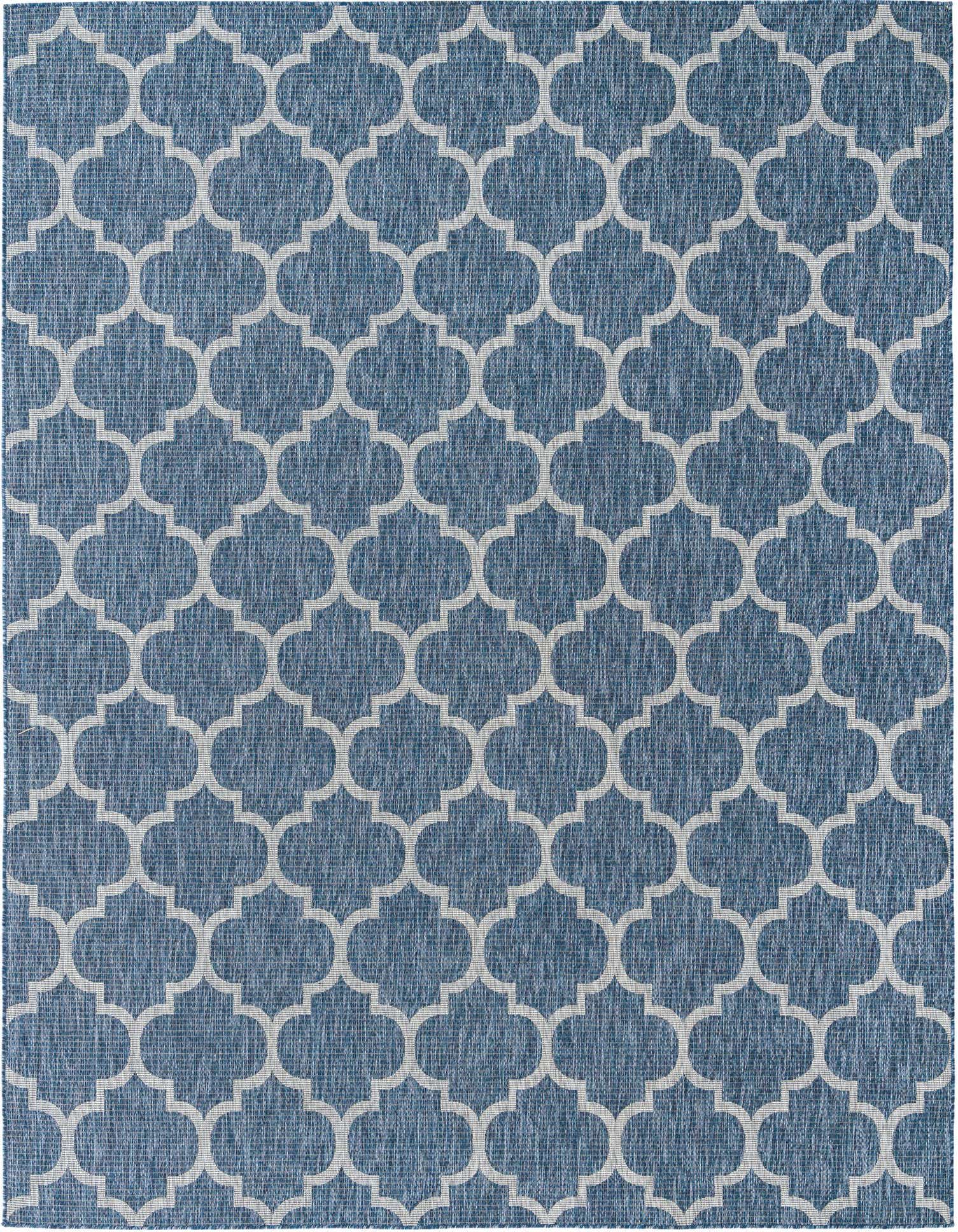 9' x 12' Easy-Clean Trellis Indoor / Outdoor Rug