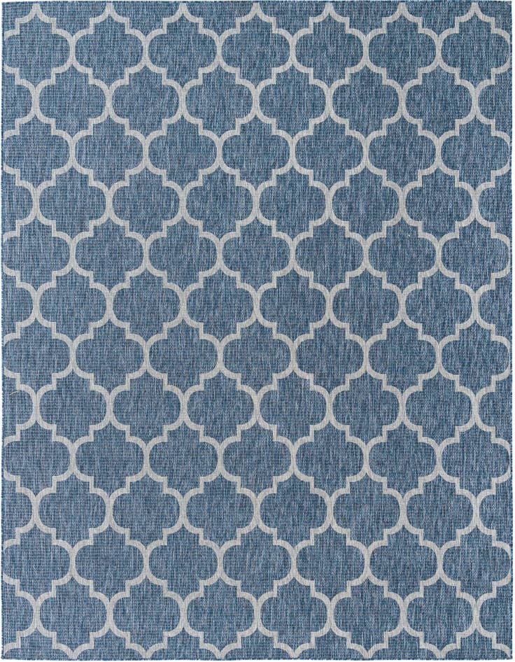 Detail image of 9' x 12' Easy-Clean Trellis Indoor / Outdoor Rug