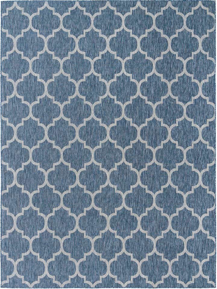 9' x 12' Easy-Clean Trellis Indoor / Outdoor Rug