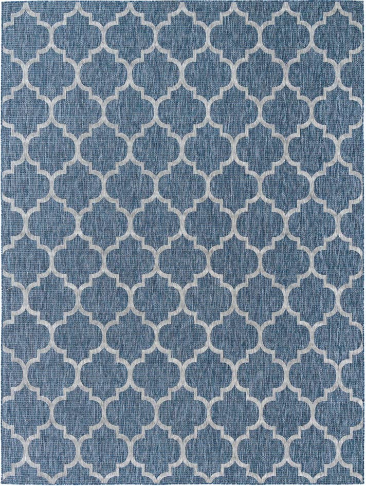 Detail image of 9' x 12' Easy-Clean Trellis Indoor / Outdoor Rug