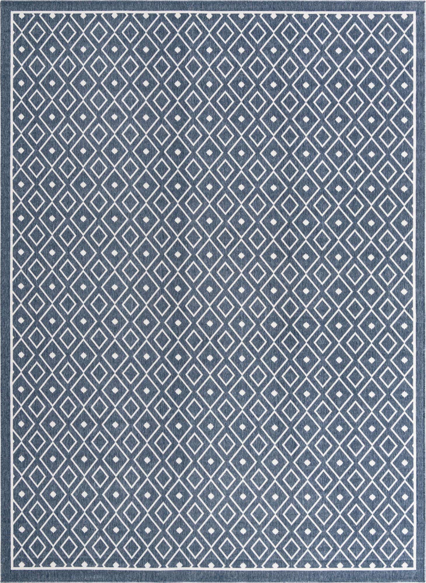 9' x 12' Easy-Clean Trellis Indoor / Outdoor Rug