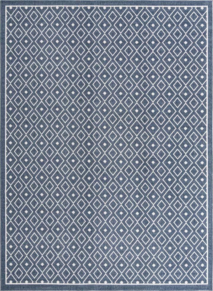9' x 12' Easy-Clean Trellis Indoor / Outdoor Rug