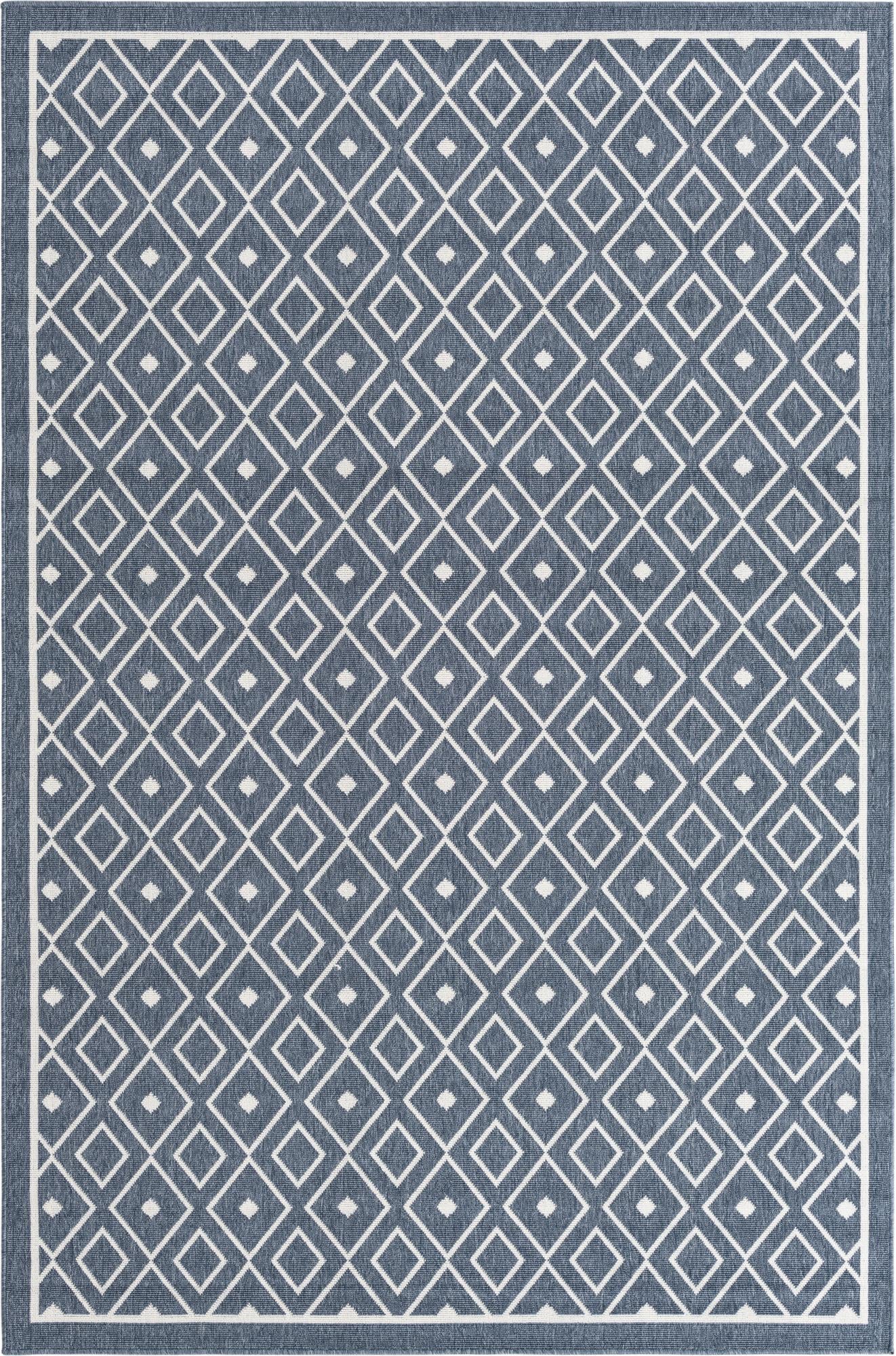 6' x 9' Easy-Clean Trellis Indoor / Outdoor Rug
