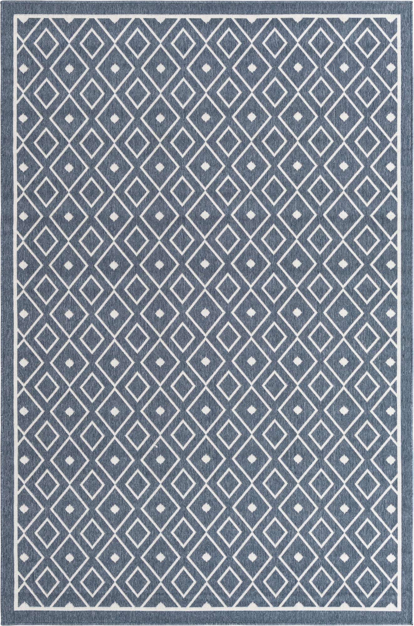 6' x 9' Easy-Clean Trellis Indoor / Outdoor Rug