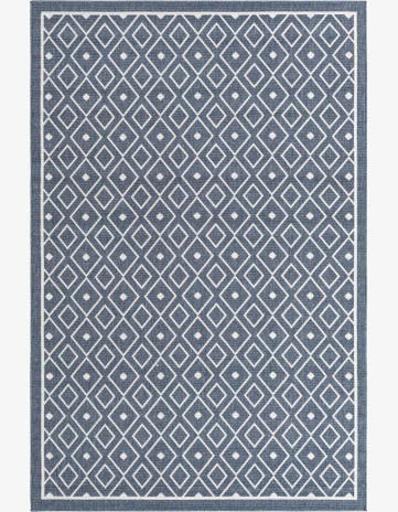 6' x 9' Easy-Clean Trellis Indoor / Outdoor Rug