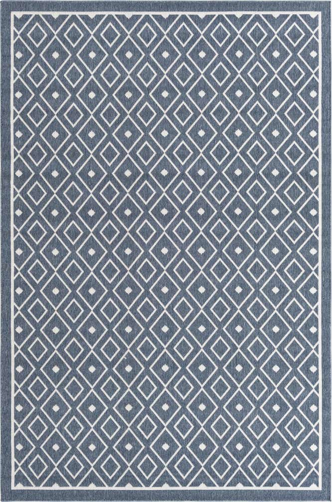 6' x 9' Easy-Clean Trellis Indoor / Outdoor Rug