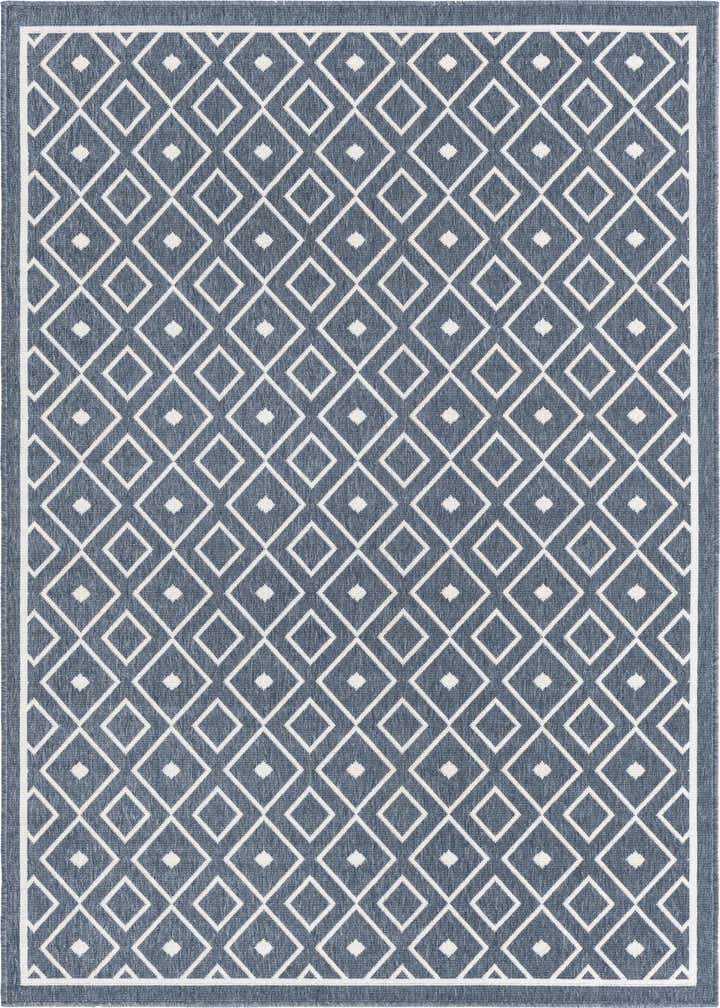 5' 3 x 8' Easy-Clean Trellis Indoor / Outdoor Rug
