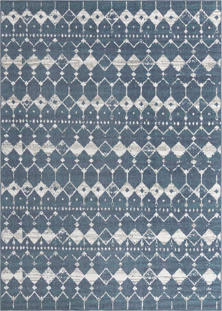 9' x 12' Easy-Clean Trellis Indoor / Outdoor Rug
