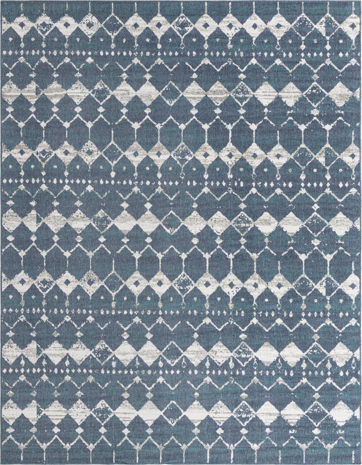 Detail image of 9' x 12' Easy-Clean Trellis Indoor / Outdoor Rug