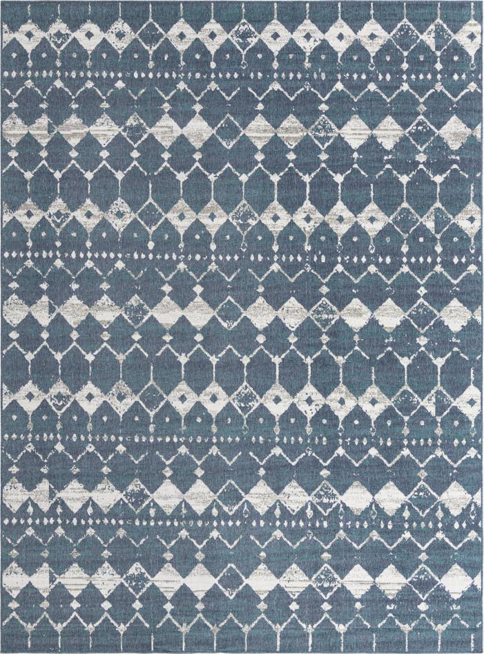 Detail image of 9' x 12' Easy-Clean Trellis Indoor / Outdoor Rug