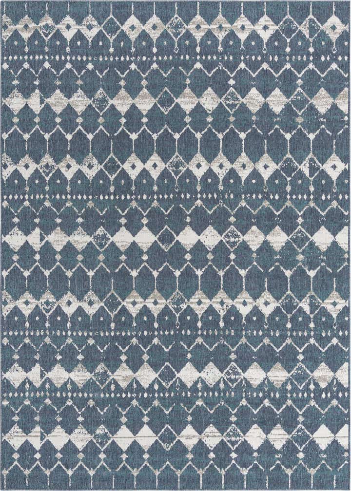 7' 10 x 10' Easy-Clean Trellis Indoor / Outdoor Rug