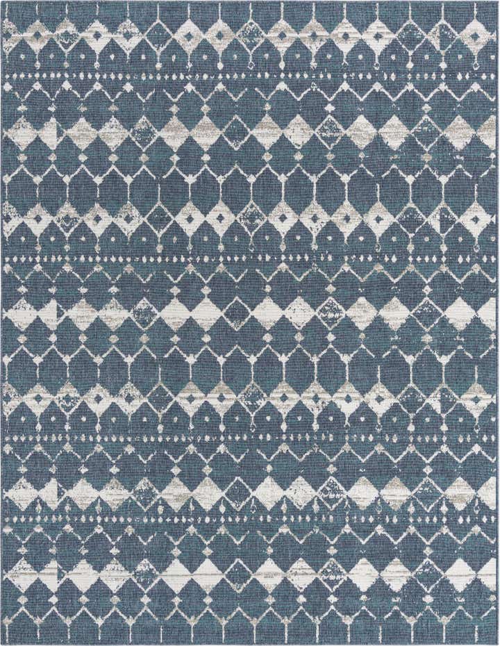 7' 10 x 10' Easy-Clean Trellis Indoor / Outdoor Rug