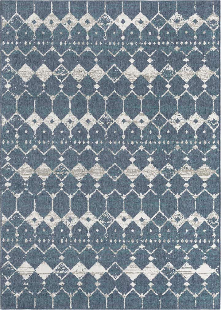 6' x 9' Easy-Clean Trellis Indoor / Outdoor Rug