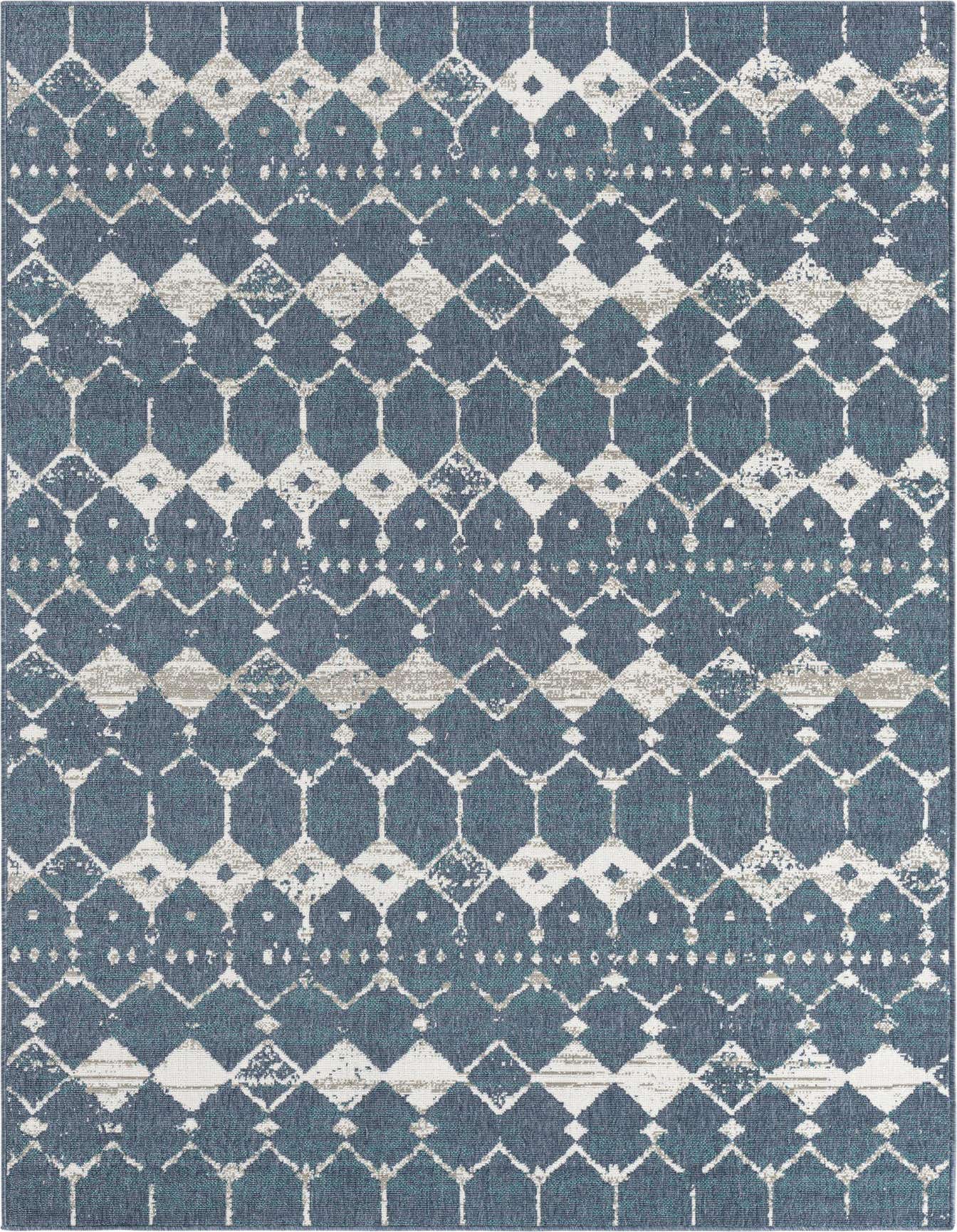 6' x 9' Easy-Clean Trellis Indoor / Outdoor Rug