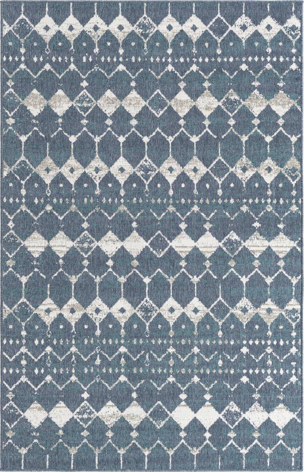 Detail image of 5' 3 x 8' Easy-Clean Trellis Indoor / Outdoor Rug