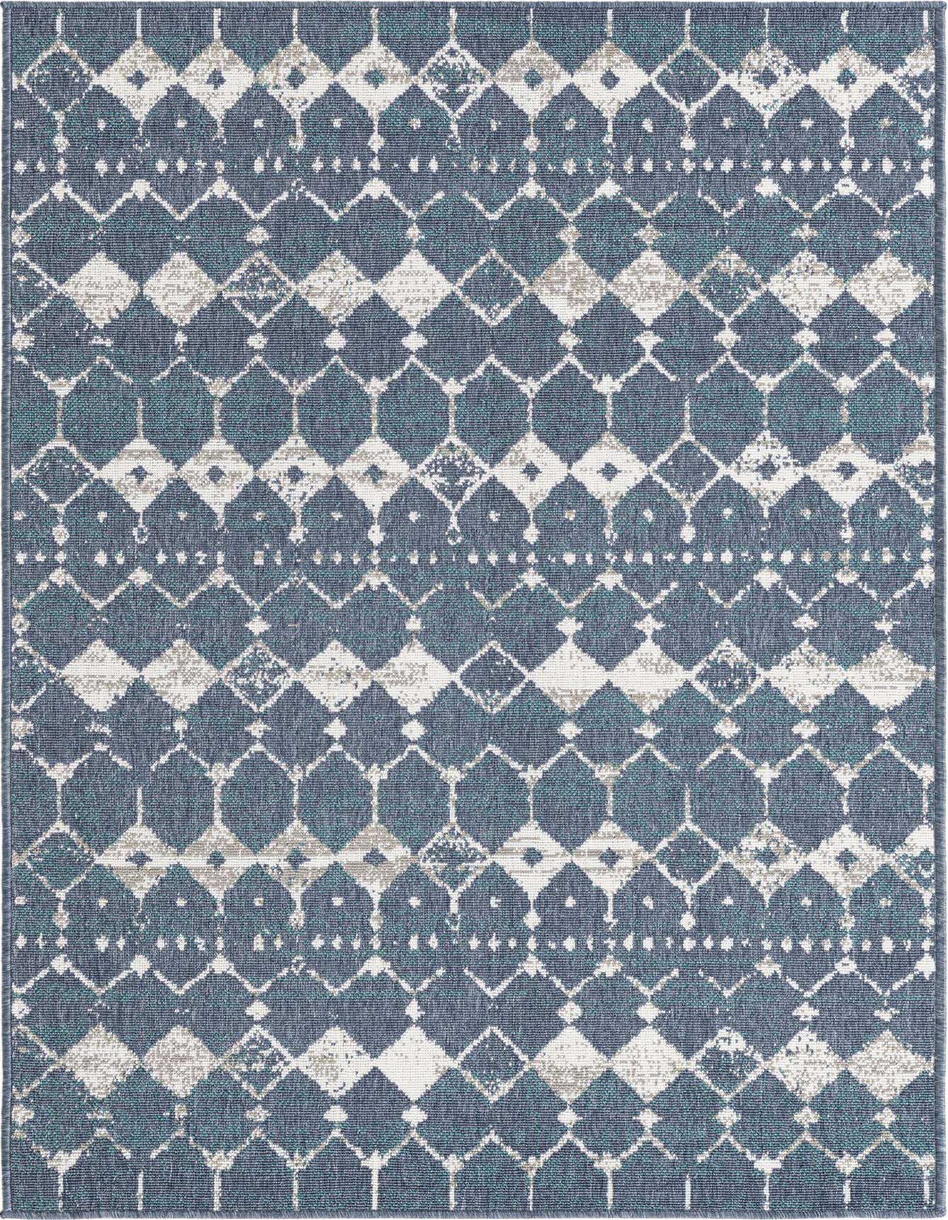 4' x 6' Easy-Clean Trellis Indoor / Outdoor Rug