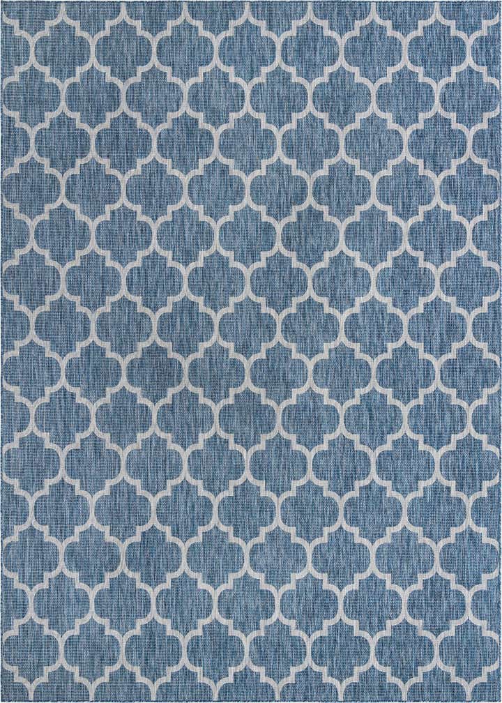 10' x 13' Easy-Clean Trellis Indoor / Outdoor Rug