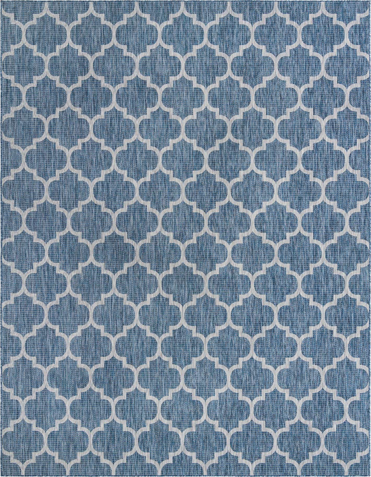 10' x 13' Easy-Clean Trellis Indoor / Outdoor Rug