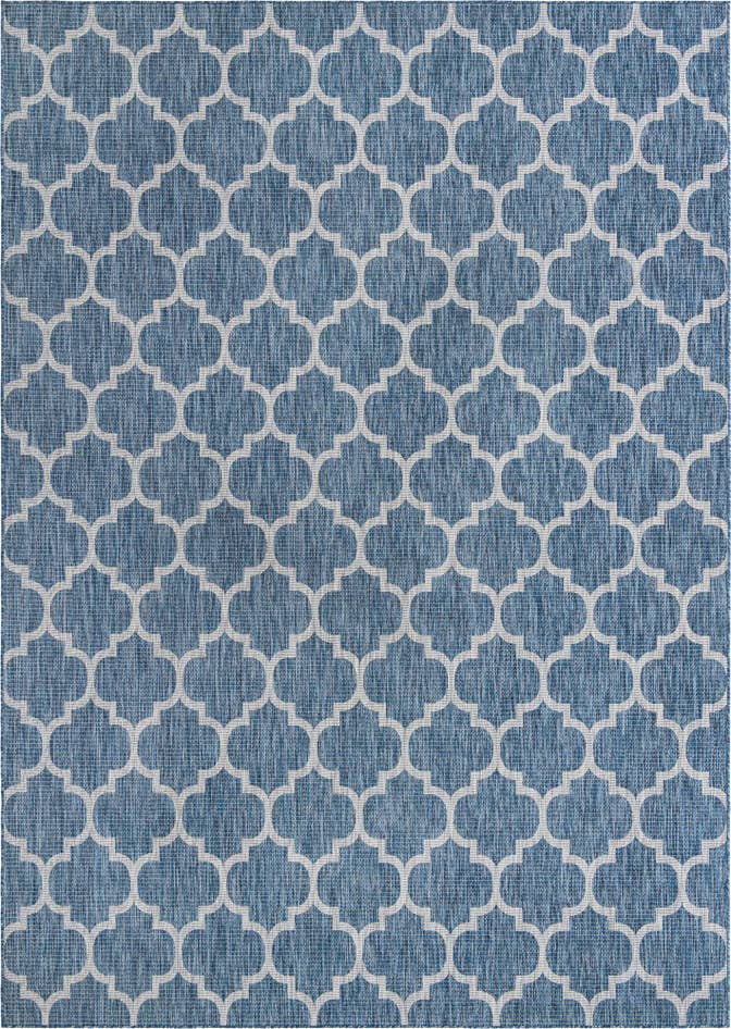 Detail image of 10' x 13' Easy-Clean Trellis Indoor / Outdoor Rug