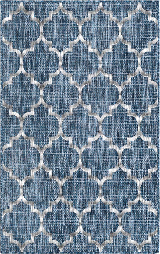 3' x 5' 3 Easy-Clean Trellis Indoor / Outdoor Rug