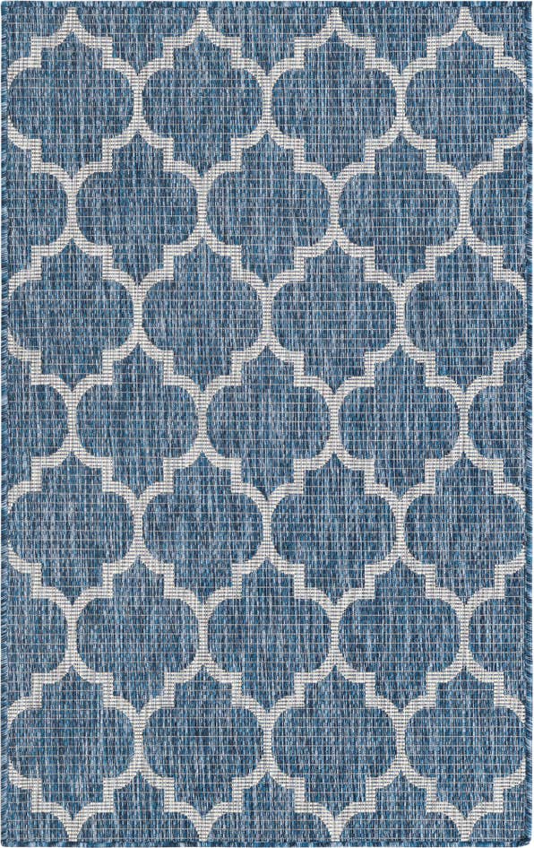 Detail image of 3' x 5' 3 Easy-Clean Trellis Indoor / Outdoor Rug