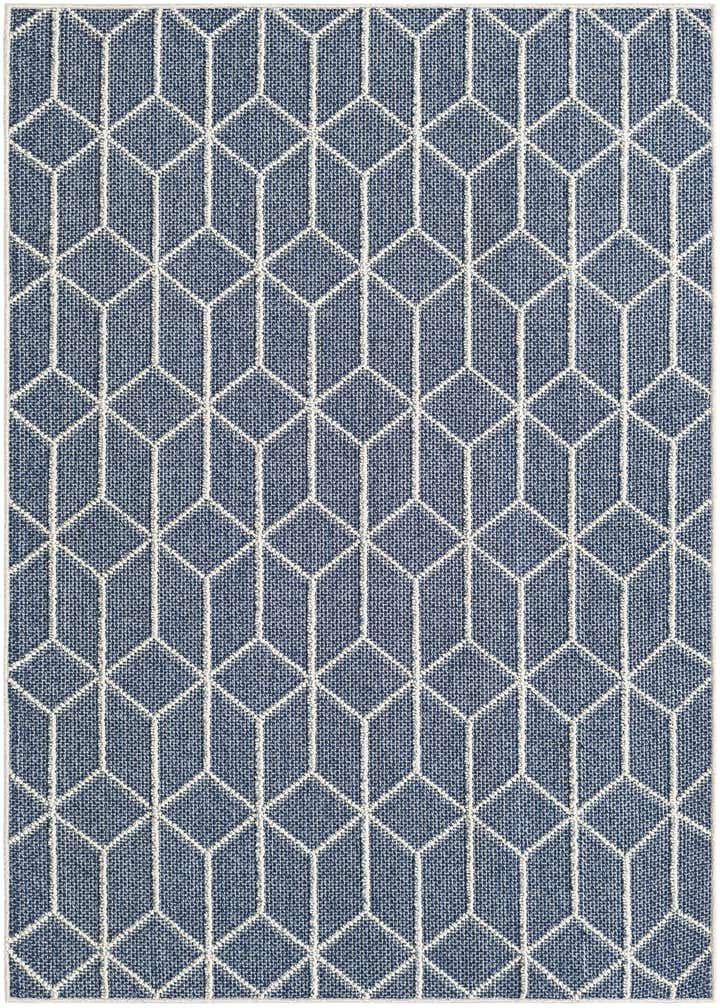4' 1 x 6' 1 Easy-Clean Trellis Indoor / Outdoor Rug