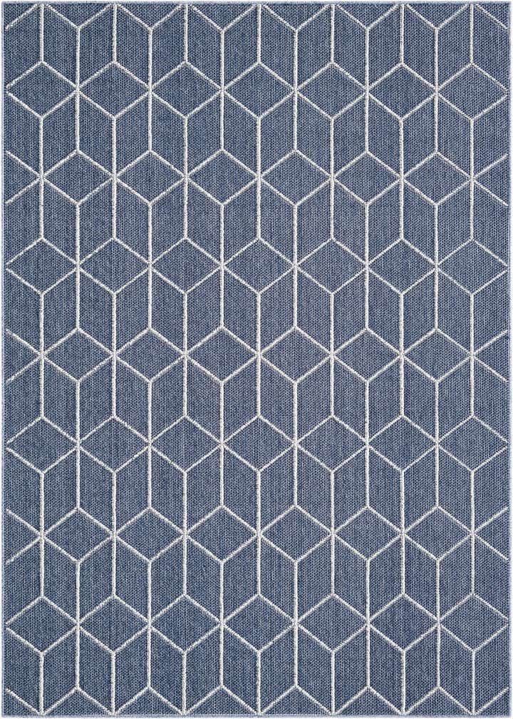 6' 1 x 9' Easy-Clean Trellis Indoor / Outdoor Rug