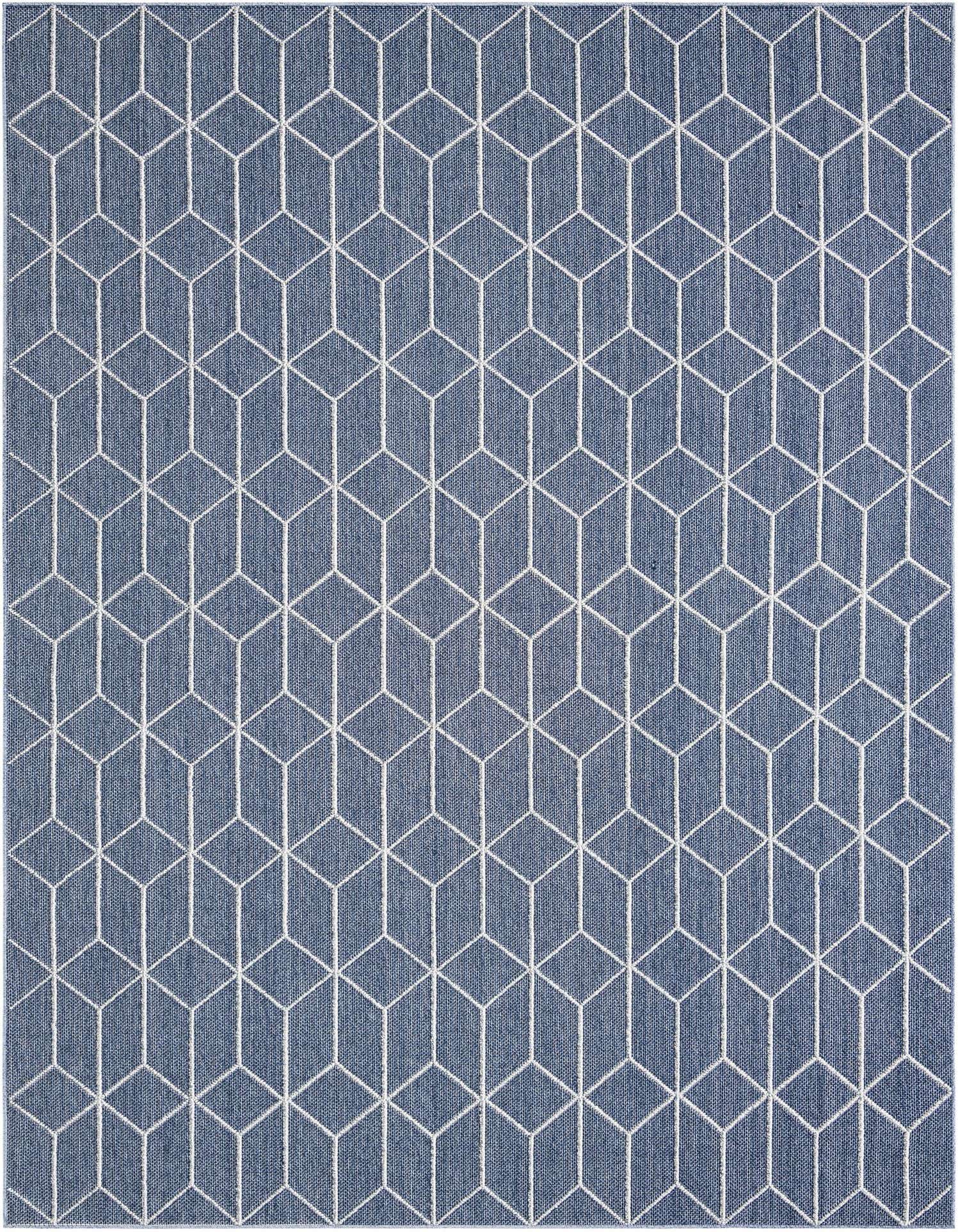 9' x 12' Easy-Clean Trellis Indoor / Outdoor Rug