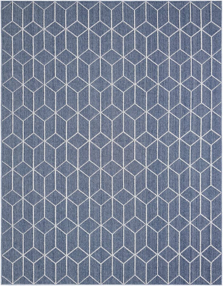 Detail image of 9' x 12' Easy-Clean Trellis Indoor / Outdoor Rug