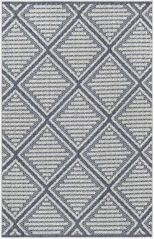 Detail image of 4' x 6' Easy-Clean Trellis Indoor / Outdoor Rug