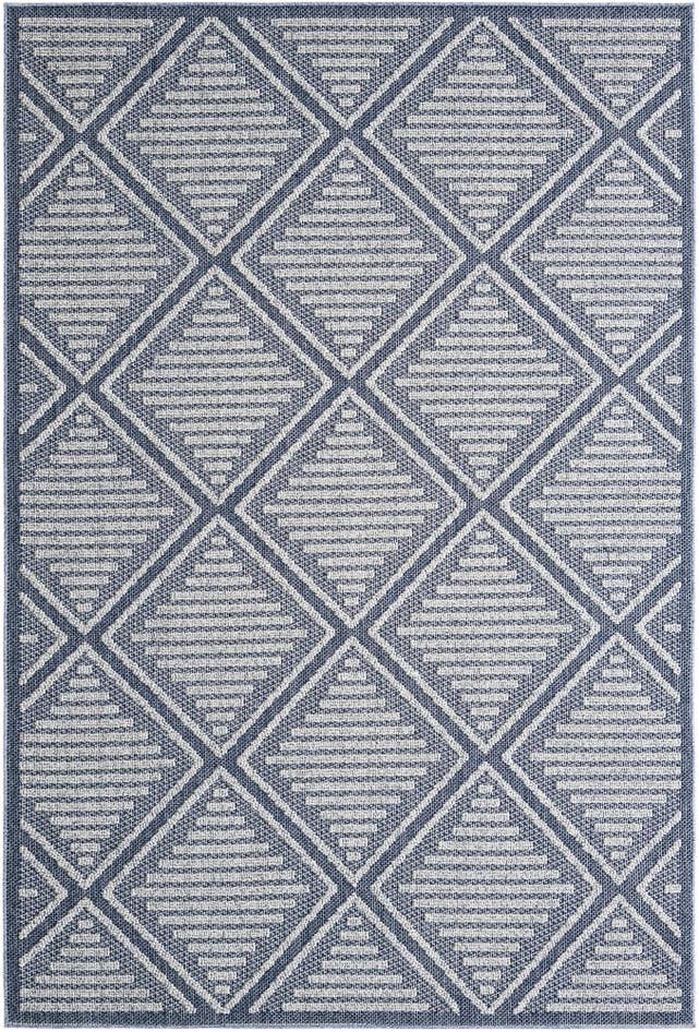 Detail image of 6' 1 x 9' Easy-Clean Trellis Indoor / Outdoor Rug