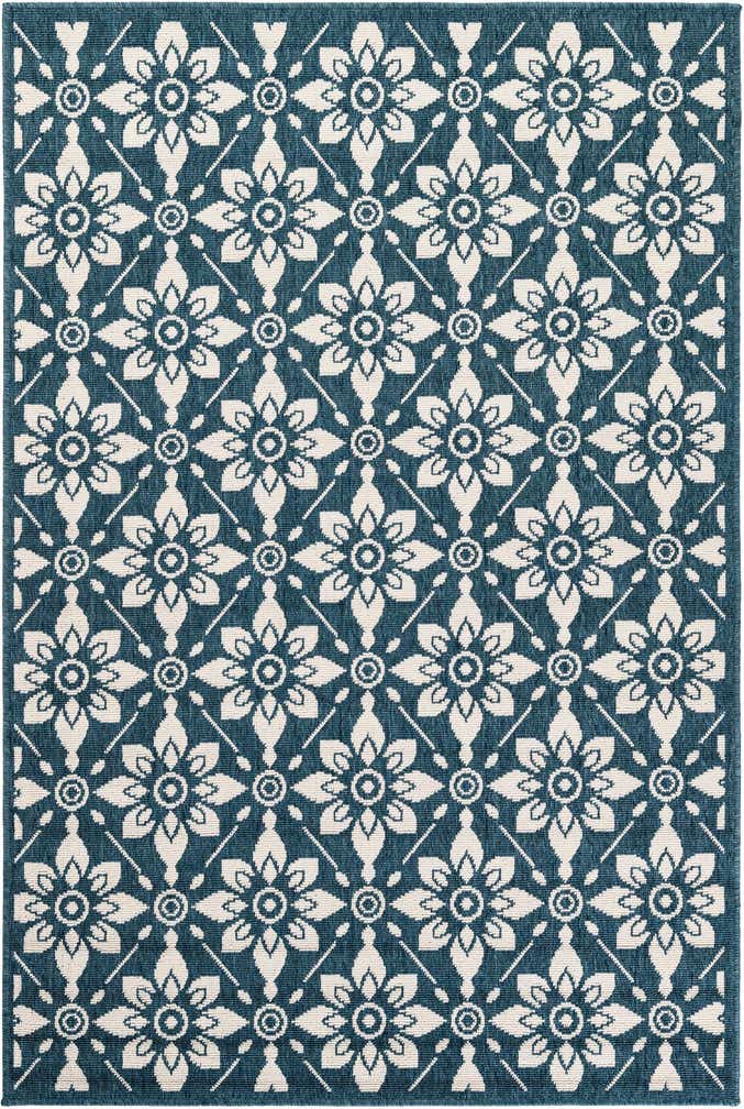 4' x 6' Easy-Clean Trellis Indoor / Outdoor Rug