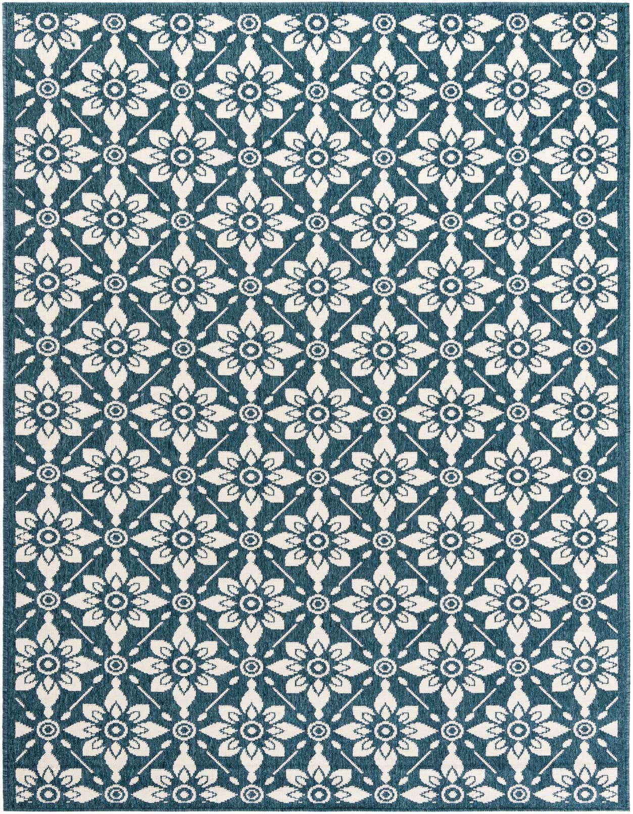 5' x 8' Easy-Clean Trellis Indoor / Outdoor Rug