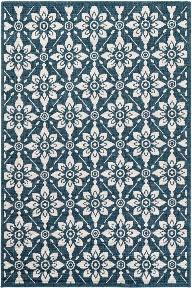 6' x 9' Easy-Clean Trellis Indoor / Outdoor Rug