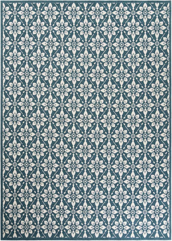 7' 10 x 10' Easy-Clean Trellis Indoor / Outdoor Rug
