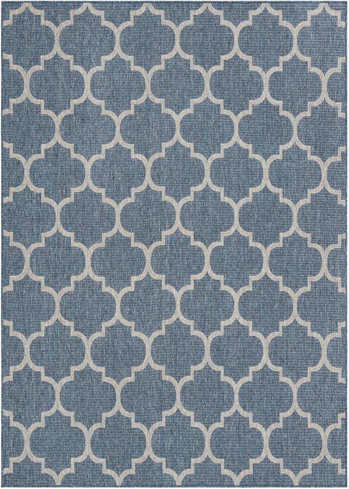7' 10 x 10' Easy-Clean Trellis Indoor / Outdoor Rug