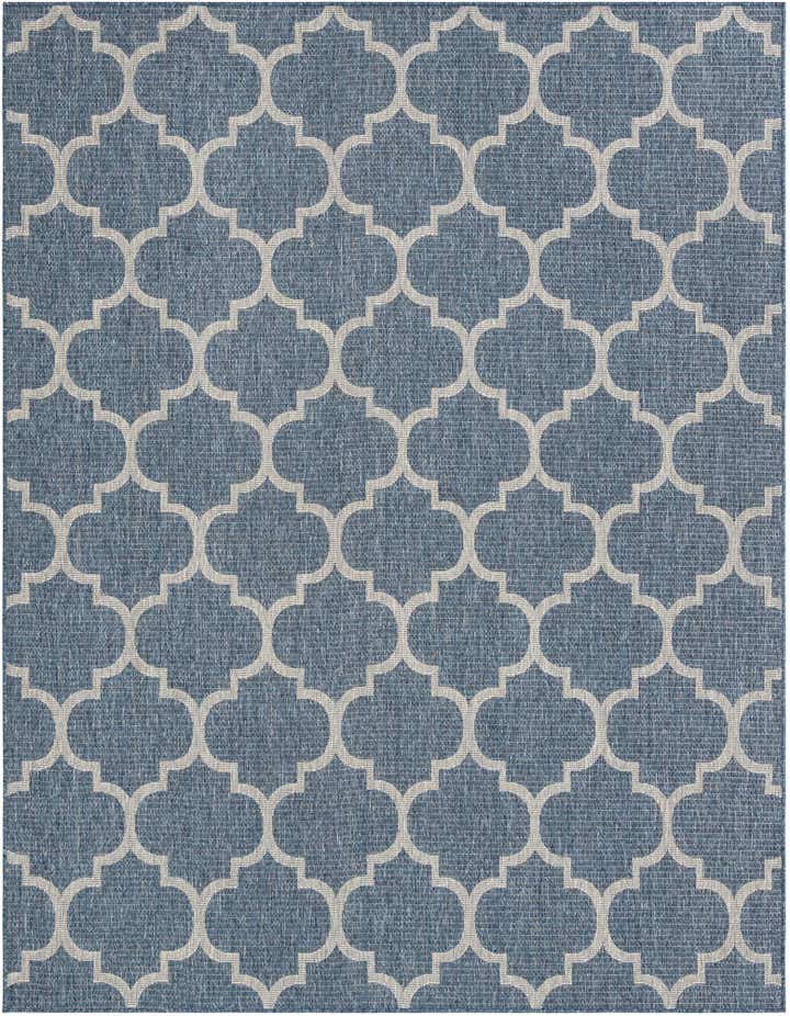 7' 10 x 10' Easy-Clean Trellis Indoor / Outdoor Rug