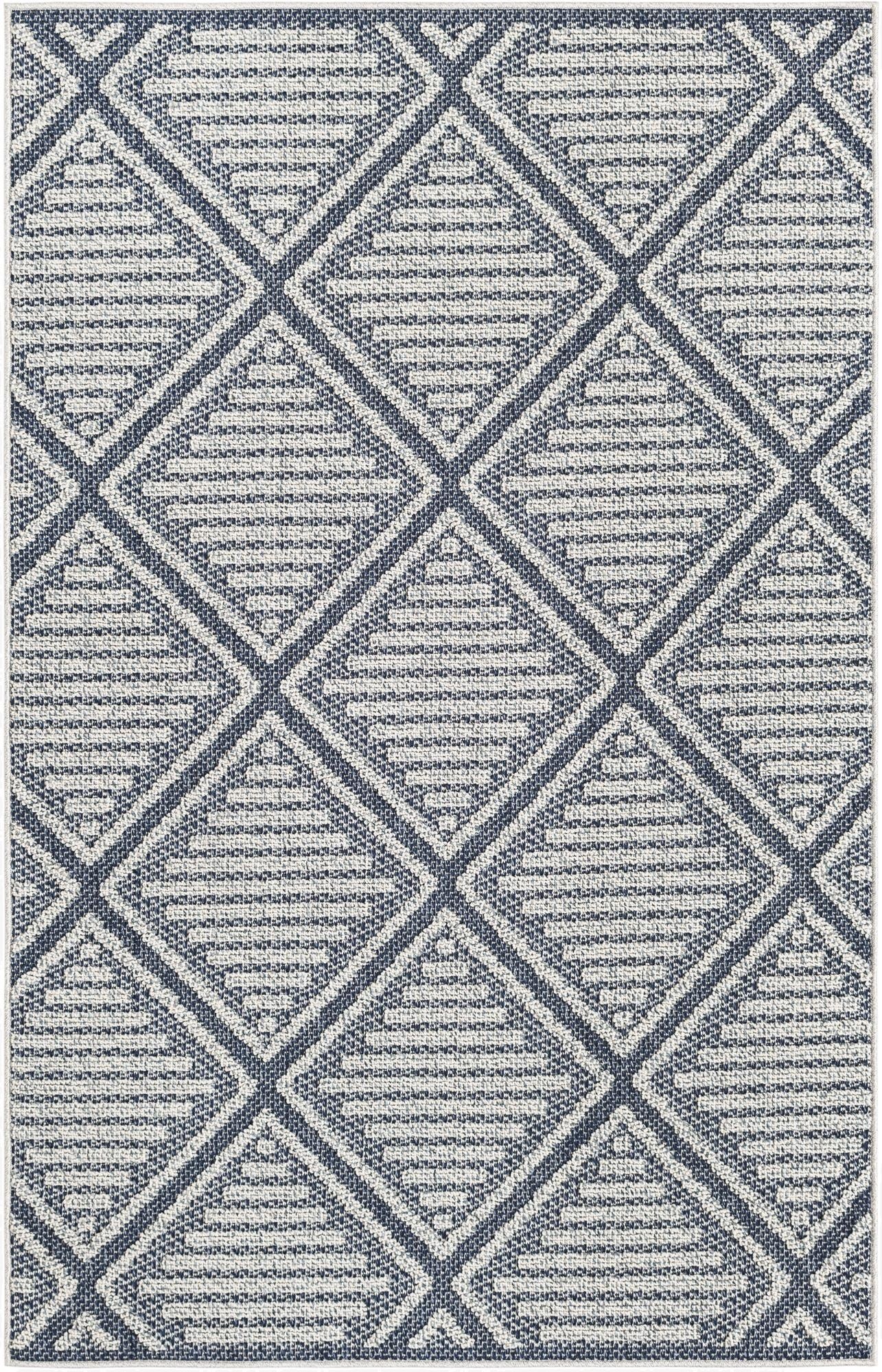4' x 6'  Washable Trellis Indoor / Outdoor Rug