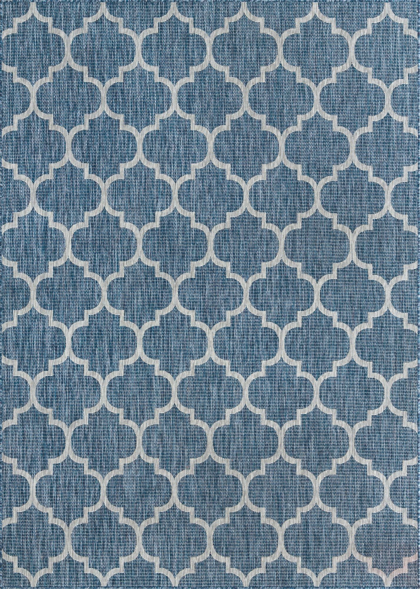 Primary image 7' x 10'  Washable Trellis Indoor / Outdoor Rug