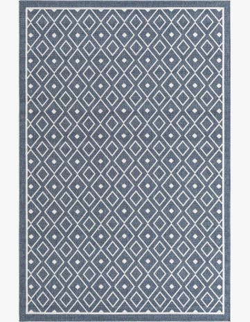 6' x 9' Easy-Clean Trellis Indoor / Outdoor Rug