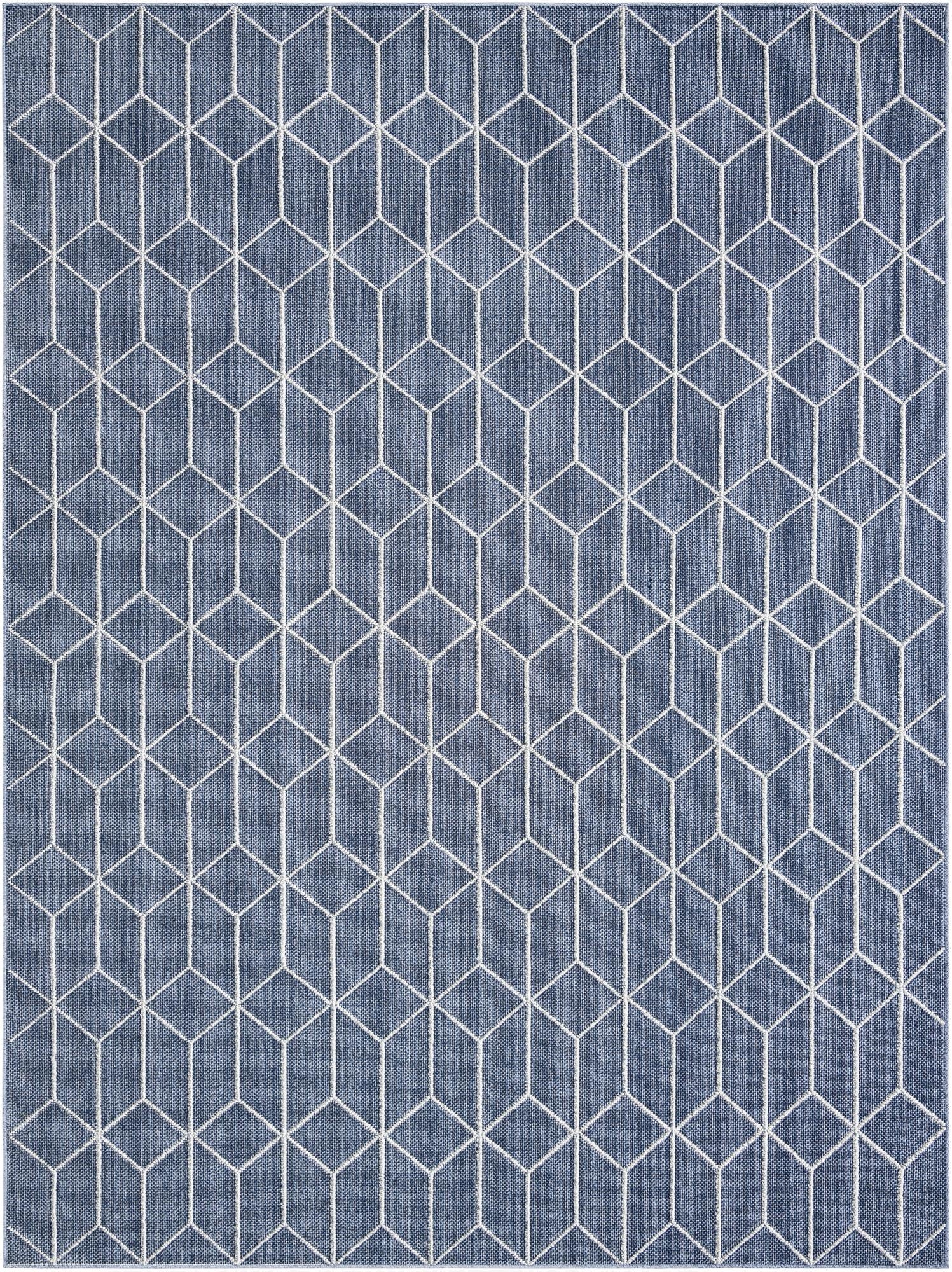 9' x 12'  Washable Trellis Indoor / Outdoor Rug