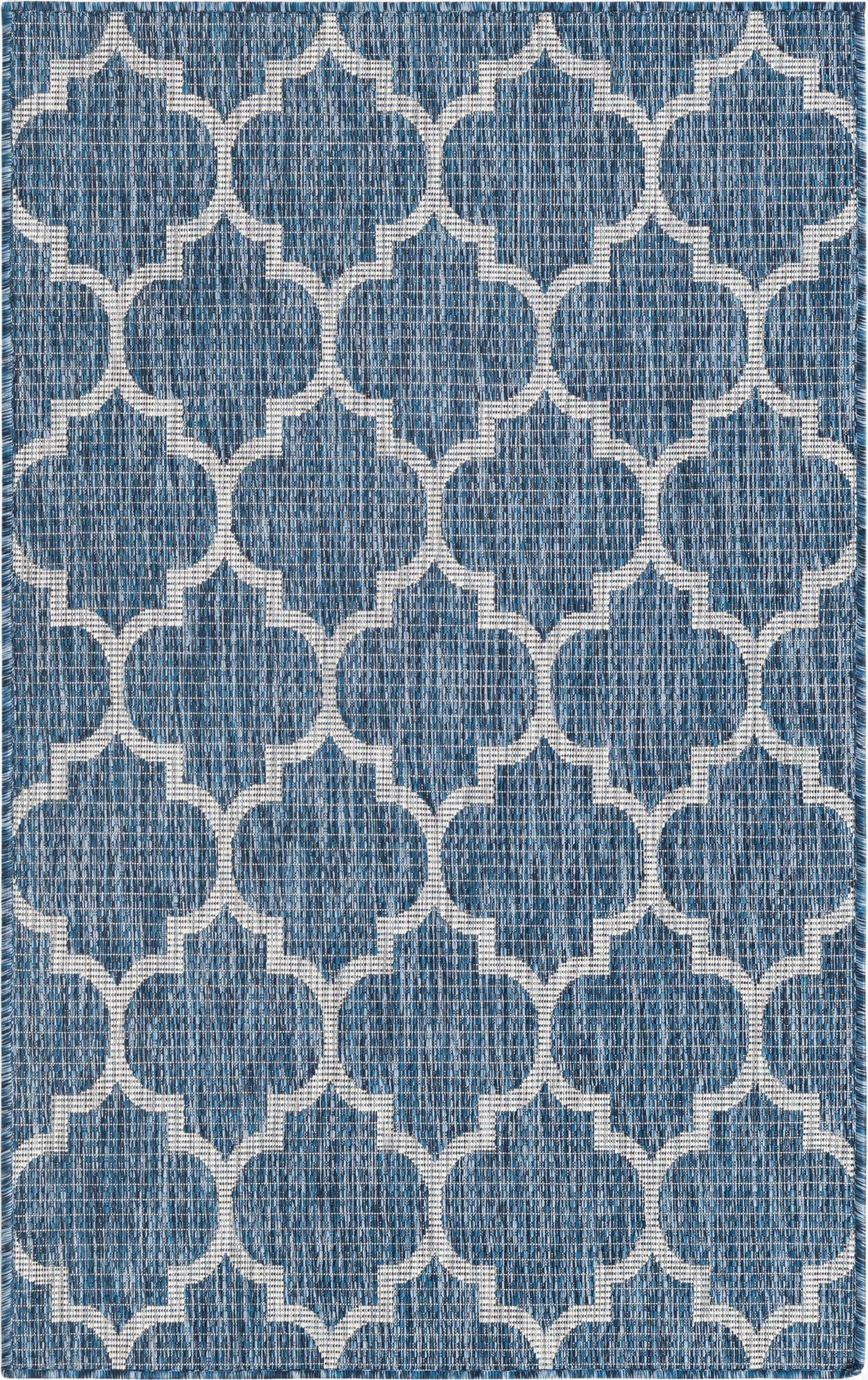 Primary image 3' x 5' 3  Washable Trellis Indoor / Outdoor Rug