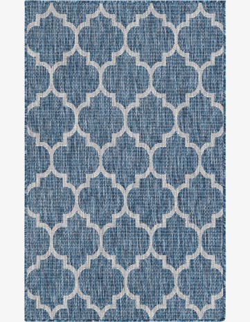 3' x 5' 3 Easy-Clean Trellis Indoor / Outdoor Rug