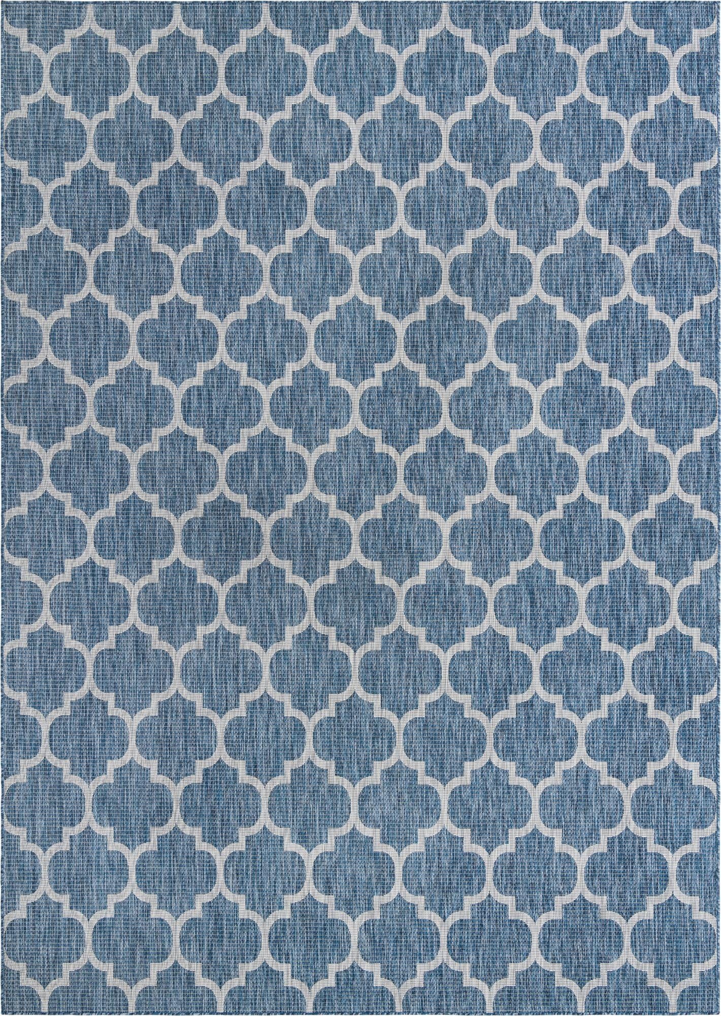 Primary image 10' x 13'  Washable Trellis Indoor / Outdoor Rug