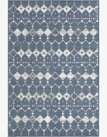 4' x 6' Easy-Clean Trellis Indoor / Outdoor Rug