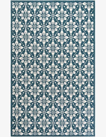 5' x 8' Easy-Clean Trellis Indoor / Outdoor Rug