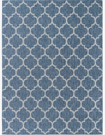 9' x 12' Easy-Clean Trellis Indoor / Outdoor Rug