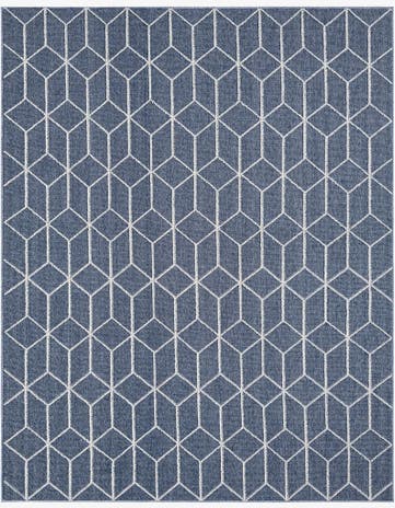 7' 10 x 10' Easy-Clean Trellis Indoor / Outdoor Rug